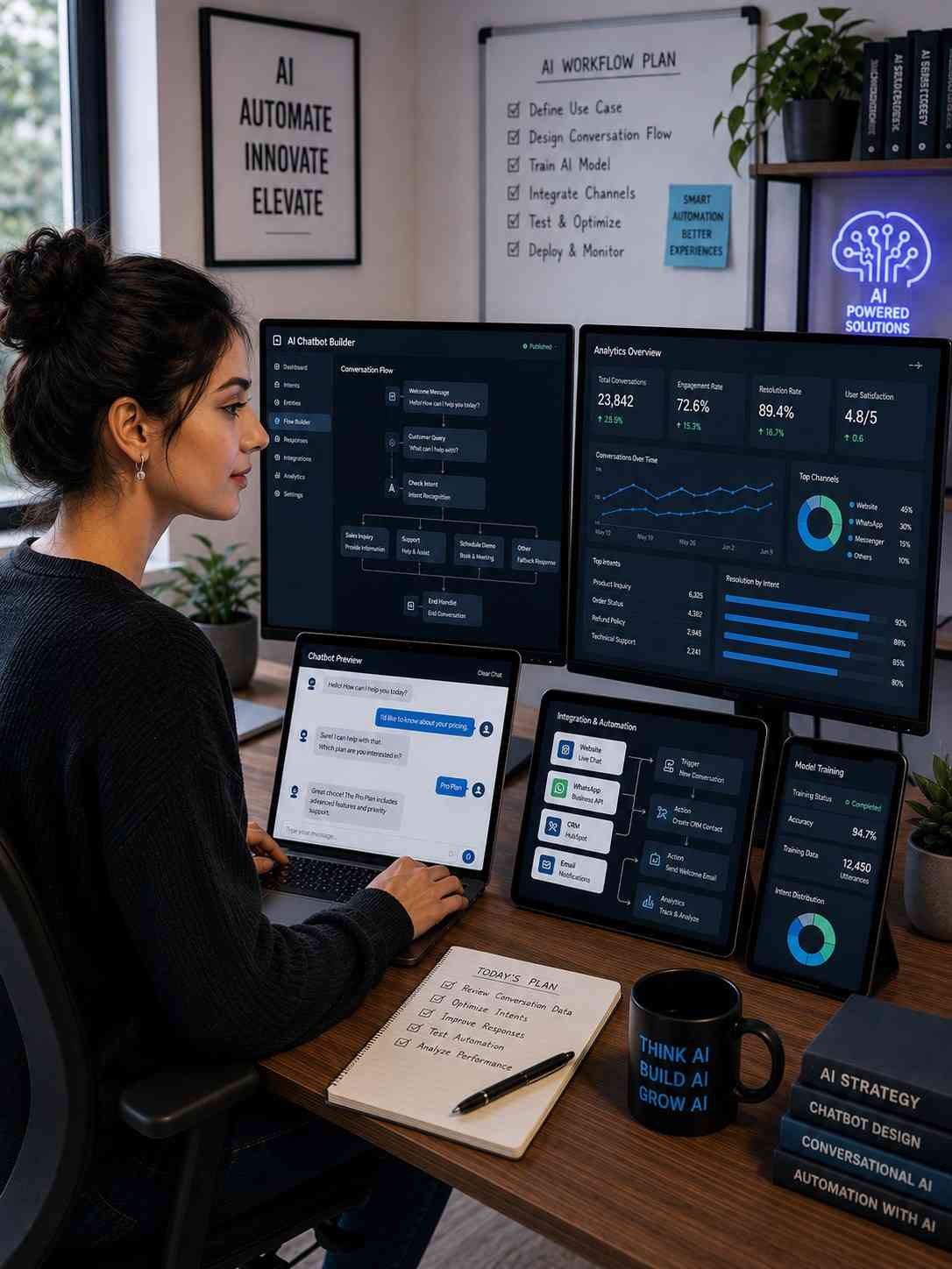 AI chatbot development services for business automation and customer support